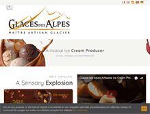 Tablet Screenshot of glacesdesalpes.com